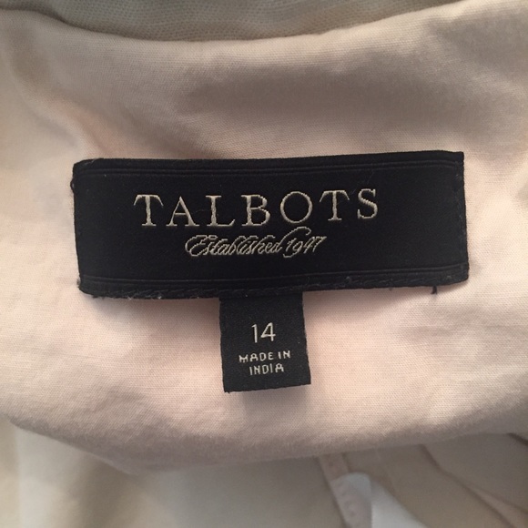 Talbots beige 14 blazer business tortoiseshell - Picture 5 of 6